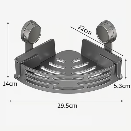Triangle Shower Caddy（Gray, 1 Shelve）