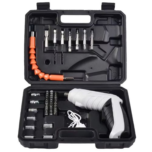 New multi-functional USB interface rechargeable folding electric screwdriver household tool electric screwdriver set