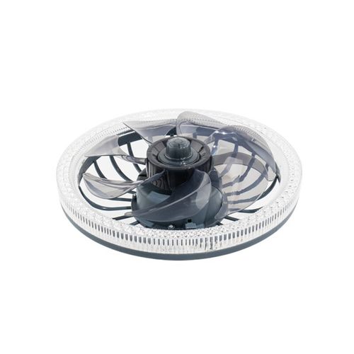 HFBH Modern Indoor LED Ceiling Fan Light Kit with Remote Control 34W Dimmable Adjustable Color Wind Speed Ceiling Fan