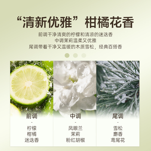 古蔻001经典真爱淡香水女生清新淡雅绿色邂逅持久留香