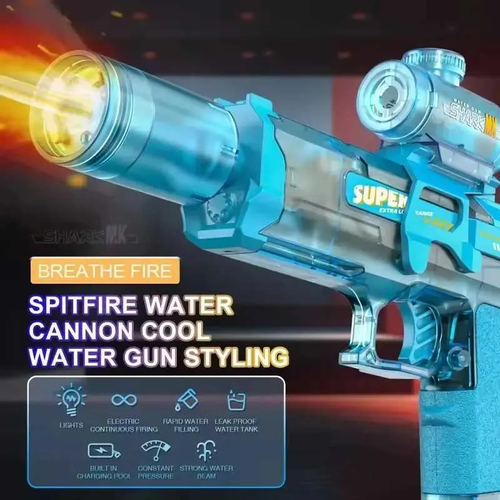 Electric Water Gun Dual Pack - Large Capacity Lithium Battery Powered Automatic Continuous Water Blaster, High-Performance Water Shooter for
