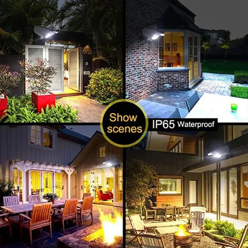 77LED Solar Motion Sensor LED Light Outdoor Dummy Camera Wireless Securi