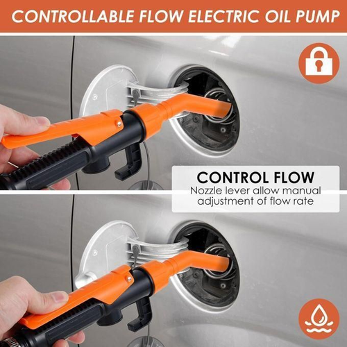 Portable Electric Oil Extractor Pump Battery Power Fuel Pump Handheld Liquid Fuel and Water Transfer Pump Tools with A Gun Mouth