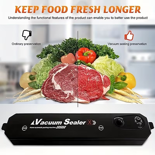 2-in-1 Vacuum Food Sealer Machine Includes 50 Storage Bags
