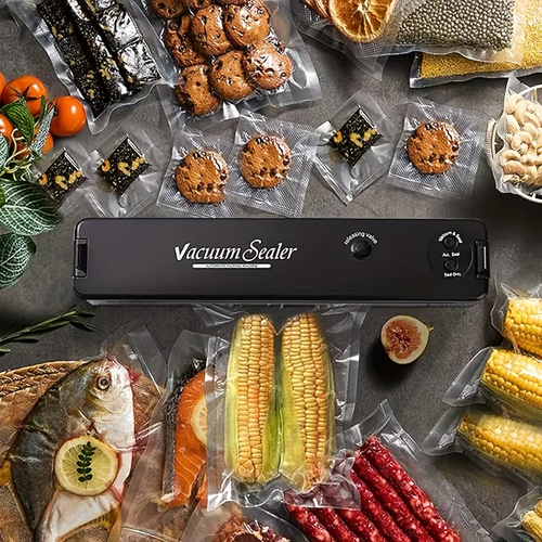 2-in-1 Vacuum Food Sealer Machine Includes 50 Storage Bags