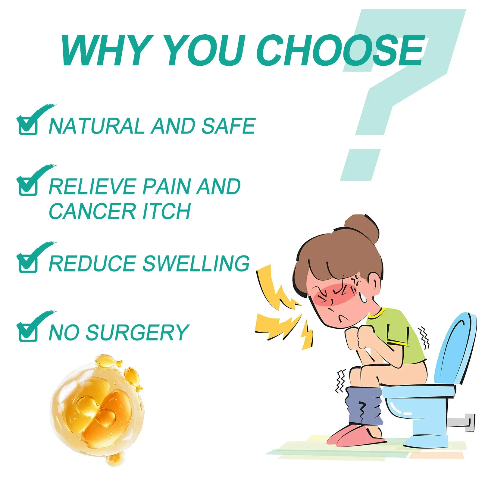 Perianal Savior, Ximonth Hemorroid Elimination Cream, uma fórmula herbal que trata suavemente hemorróidas e rapidamente alivia vermelhidão, inchaço, dor e coceira.  Faça o pedido hoje e obtenha 2 tubos para um tratamento completo.  Ele ataca diretamente a causa raiz das hemorróidas e também hidrata a área perianal.  Diga adeus à dor das hemorróidas e recupere uma vida despreocupada.  Não perca essa ótima oferta!