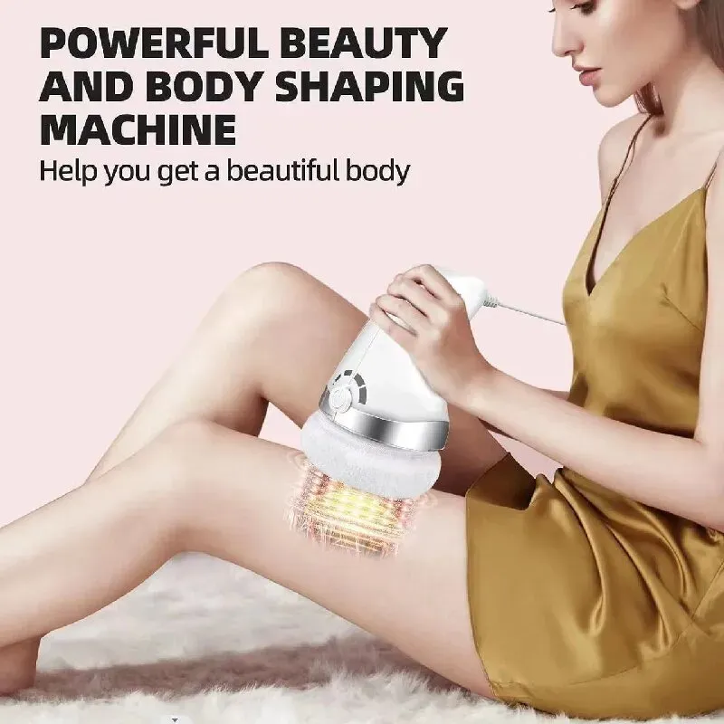 Multifunctional plug-in fat-reducing machine, equipped with 3 types of brushes, cleaning, massaging and exfoliating all in one. The soft, medium and hard brushes are suitable for different skin types. One-button adjustment for easy operation. It can cover areas such as the waist, abdomen and back. Use it while watching TV, do body care at home easily, and save money on beauty cards!