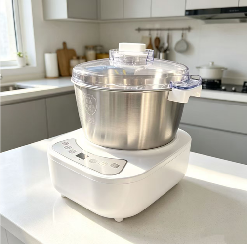 Este misturador de massa totalmente automático integra funções de amassar massa e funcionamento em temperatura constante. Suporta múltiplos modos de ajuste de velocidade e pode amassar facilmente massas duras. O recipiente em aço inoxidável 304 é seguro, durável e fácil de limpar. Com operação prática por um único botão, é um auxiliar ideal para fazer massas caseiras. Adequado para os amantes da culinária e dos doces, melhora eficazmente a eficiência na preparação de alimentos.