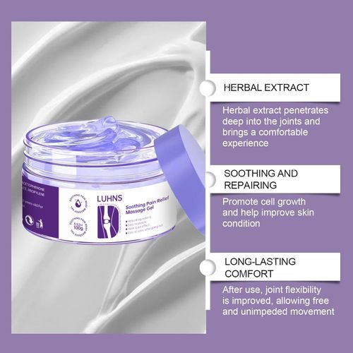 O Joint Knee Magic Massage Cream, que utiliza uma fórmula de extrato herbal, é suave e não irritante. Para quem tem dores nas pernas por ficar em pé por muito tempo, ombros e pescoço doloridos por ficar sentado por muito tempo ou desconforto nas articulações, pode aliviar significativamente os sintomas após a aplicação. Se você fizer um pedido hoje, receberá 5 garrafas. Depois de aplicá-lo, sua pele ficará fresca e não pegajosa, tornando-a conveniente para carregar ao trabalhar ou passear.