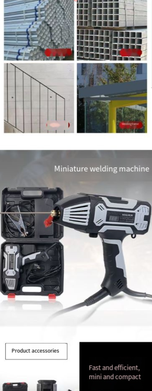 Máquina de solda portátil de nível industrial, com design ergonômico para portabilidade e facilidade de operação.  O arco é estável, a profundidade fundida é suficiente, é totalmente compatível com cobre e a ignição é rápida.  Várias medidas de proteção garantem segurança e confiabilidade.  Os acessórios estão completos e prontos para uso ao abrir a caixa.  É uma ferramenta de soldagem eficiente para cenários de processamento de metal e manutenção de equipamentos.