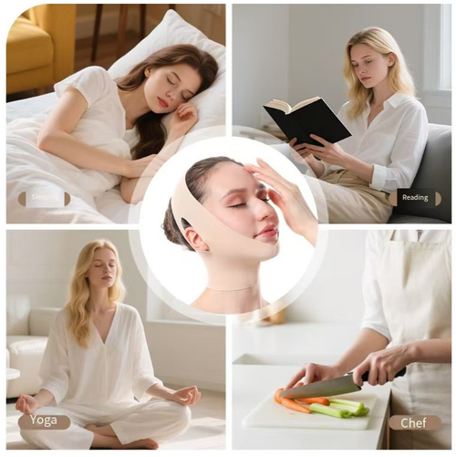 Se você fizer um pedido hoje, receberá 2 máscaras de dormir alongadas que ajustam o contorno facial físico.  O design em V deles pode se ajustar a vários formatos de rosto, é suave para a pele e pode ajustar a rigidez conforme necessário.  Possui três etapas de uso: usá-lo por meia hora todos os dias pode reduzir o inchaço, suavizar o queixo duplo, alcançar efeitos de firmeza e modelagem corporal, e é confortável de usar sem afetar as atividades diárias.