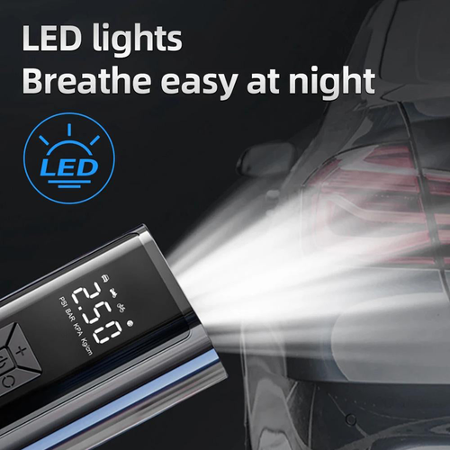 Portable car air pump with a wide range of uses