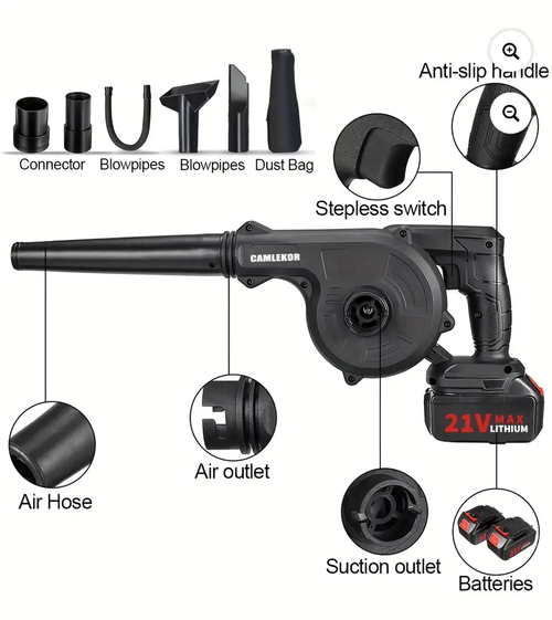 Typhoon-grade industrial lithium-ion blower