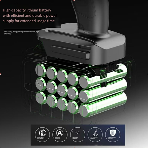 Electric Impact Wrench Rechargeable Cordless Electric Wrench High Torque Impact Wrench Screwdriver Power Tools