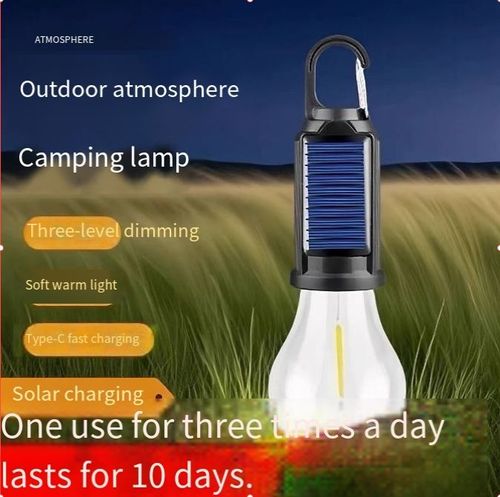 Solar outdoor camping atmosphere light, buy one and get one extra today