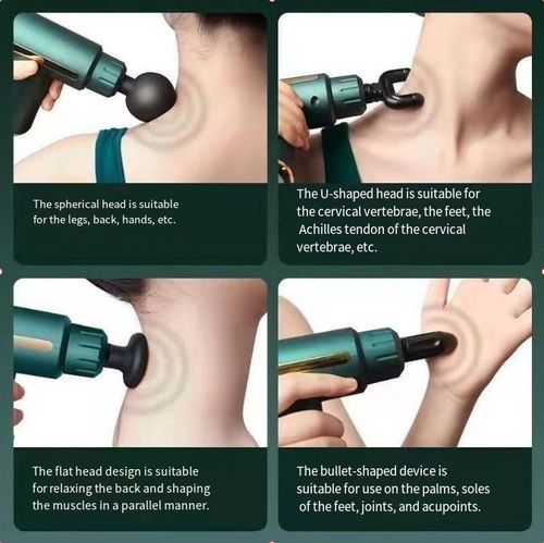 Instant stress relief, professional-grade relaxation experience, the first five-head fascia gun, born for vitality