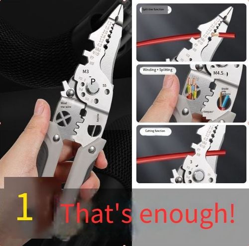 Wire stripping black technology, multi-function wire strippers, 98 functions in 1, can cut even the most complex wires
