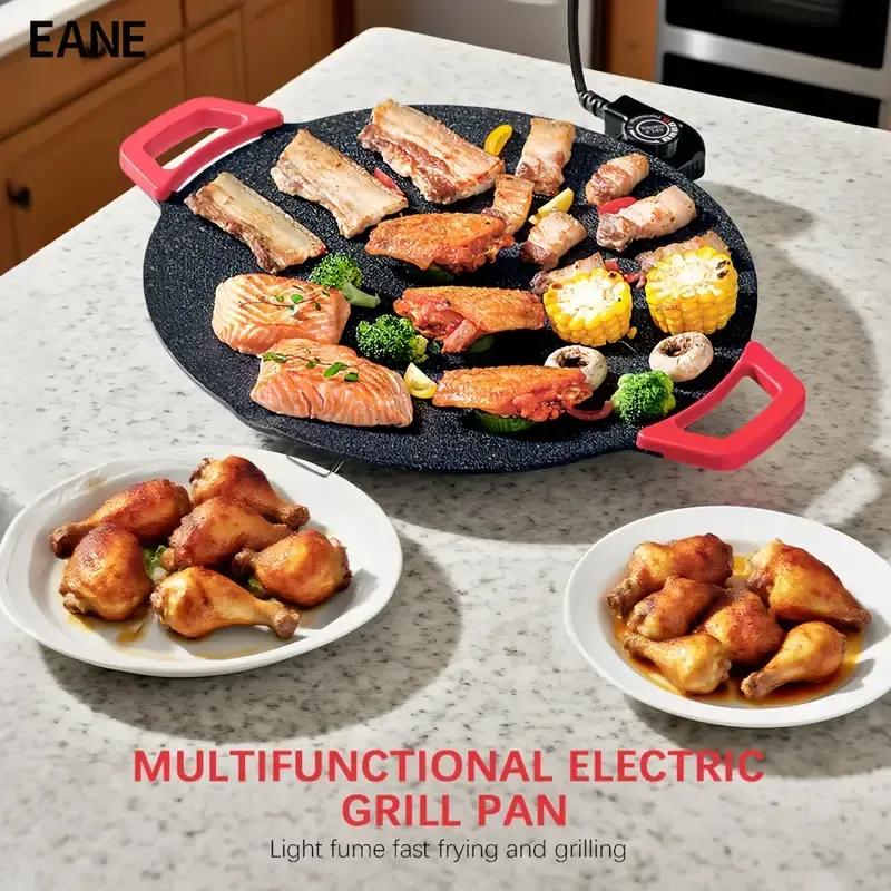 Electric Griddle Pan with Adjustable Temperature Control