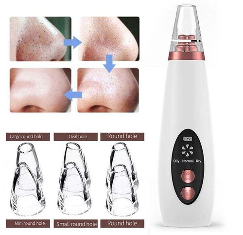Heads Rechargeable Facial Skin Care Tool Blackhead Vacuum Acne Cleaner Pore Remover Blackhaed Remover Vacuum
