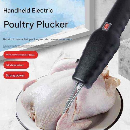 Household electric poultry plucker, plucking three chickens in 12 seconds