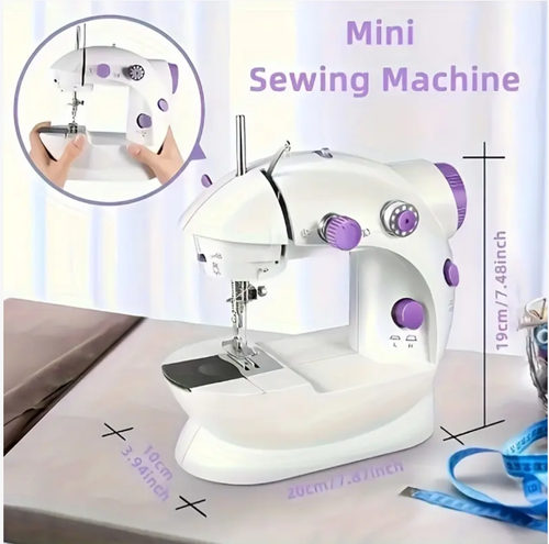 This portable mini sewing machine is the palm-sized sewing god, a tailor shop that you can carry with you. It starts up in 3 seconds and sews in 5 seconds.