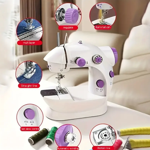 This portable mini sewing machine is the palm-sized sewing god, a tailor shop that you can carry with you. It starts up in 3 seconds and sews in 5 seconds.