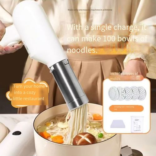 Fully Automatic Noodle Press Machine Handheld Electric Noodle Gun for Household Pasta Makers