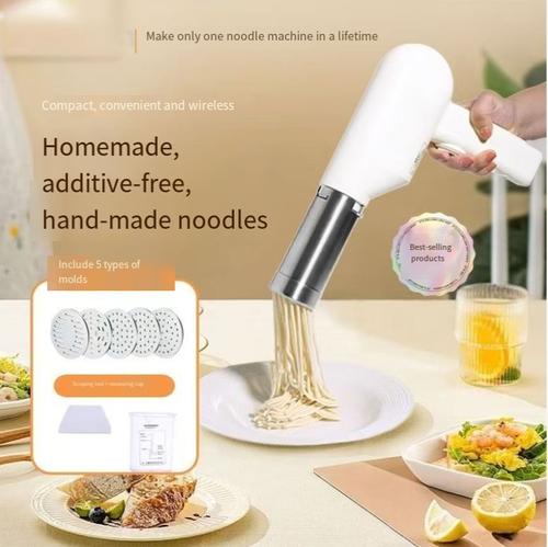 Fully Automatic Noodle Press Machine Handheld Electric Noodle Gun for Household Pasta Makers