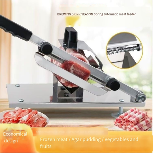 Processamento de carne Multifuncional Home Mutton Roll Carne Congelada Bacon Cortador Manual Máquina Fatiadora de Carne Congelada Máquina Fatiadora de Carne Congelada