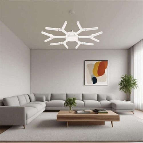 Moderno E27 LED Floco de Neve Luzes de Garagem Sem Parafusos Folha Dobrável Sala de Estar Iluminação Interna Modelo Elegante