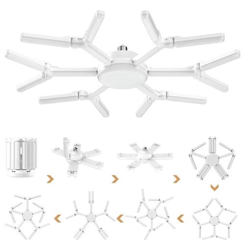 Moderno E27 LED Floco de Neve Luzes de Garagem Sem Parafusos Folha Dobrável Sala de Estar Iluminação Interna Modelo Elegante