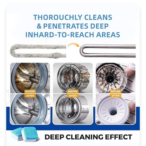 3 caixas com 36 pastilhas custam apenas 26.000 kwanzas. As pastilhas efervescentes para limpeza profunda de máquinas de lavar roupa são um detergente sólido especialmente utilizado para limpar o interior da máquina de lavar roupa. Removem eficazmente a sujidade e as bactérias da máquina, mantendo-a limpa e higiénica.