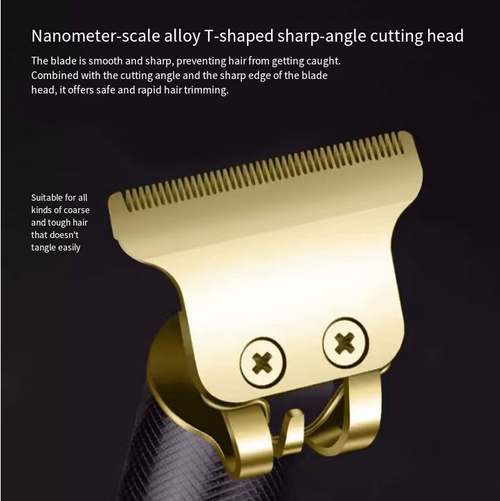 Corte de cabelo elétrico sem fio profissional Barba Bateria recarregável Máquina de lâmina de corte em forma de T Aparador de cabelo para homens