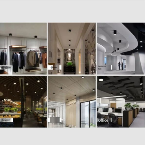 Luz de teto de escritório de moda montada na superfície Downlight Mini holofote de teto