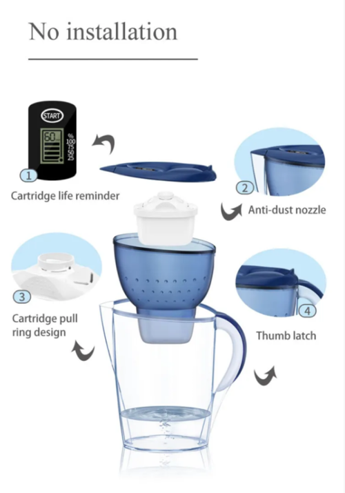 Água fresca entra, água purificada sai. A capacidade de purificação da água é ainda mais impressionante. Adota um sistema de filtração multicamadas, com carvão ativado de casca de coco + camada de fibra PP para uma filtração poderosa. O cloro residual e as impurezas desaparecem todas. Você pode desfrutar de fazer chá ou leite sem preocupações. A operação é simples e o visual é de alta qualidade. A água potável fica livre e fácil de obter.