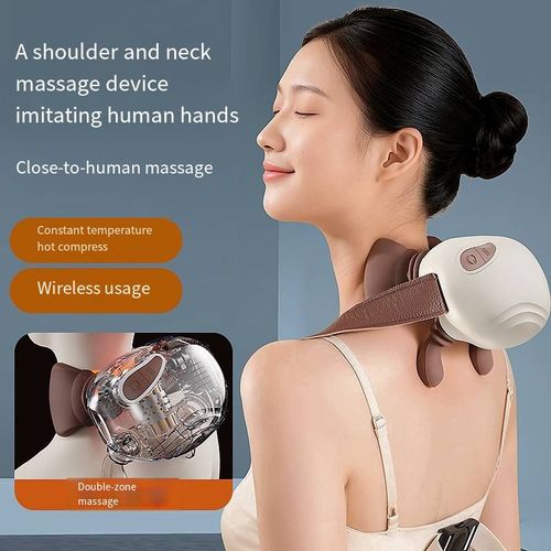 肩颈按摩器Get yourself a personal masseur for your shoulders and neck! With the realistic hand touch sensation, constant temperature heat therapy is extremely comfortable. Wireless use is super flexible. The soft silicone is highly conformable. Long battery life makes it super convenient. It offers you an immersive stress-relieving experience.