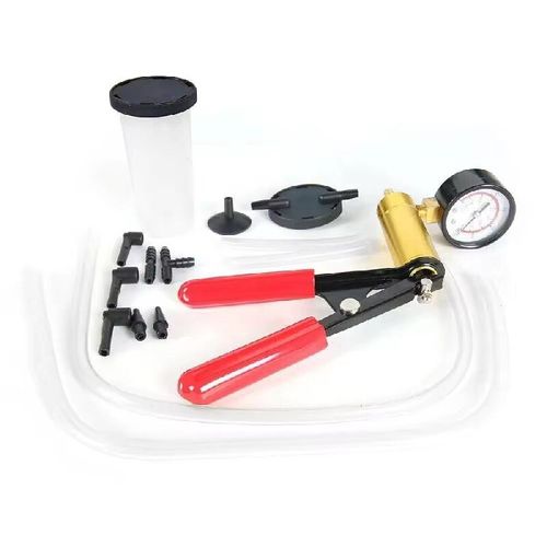 Conjunto de bomba de vácuo manual, a ferramenta chave para o diagnóstico de reparo automático.  Este dispositivo de detecção manual de vácuo é rápido, preciso e estável.  Ele passou de uma ferramenta comum para um médico especialista para o sistema de vácuo automotivo, tornando-se uma ferramenta de diagnóstico essencial para profissionais de reparo de automóveis e entusiastas de automóveis.
