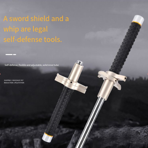 Bastão dobrável e extensível de 32 polegadas, uma arma legal de autodefesa.  O cabo de liga de alta resistência tem uma força de ruptura equivalente à de um tijolo.  Quando dobrado, é portátil e fácil de transportar.  A empunhadura antiderrapante e o design de rotação de 360 graus o tornam adequado para vários cenários, como dirigir, deslocar e atividades ao ar livre.  É o seu companheiro confiável e seguro para legítima autodefesa