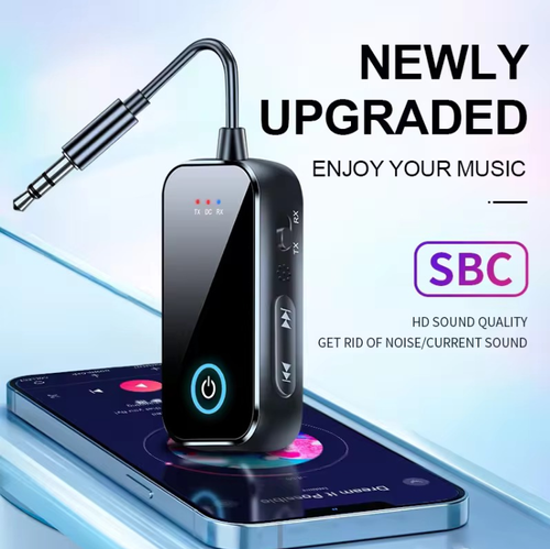 Este receptor-transmissor Bluetooth adota a tecnologia Bluetooth 5.4 e é plug-and-play.  Ele pode atualizar alto-falantes antigos, fones de ouvido com fio e outros dispositivos para dispositivos sem fio.  Ele suporta os modos de recepção e transmissão e também pode ser usado para chamadas viva-voz durante a condução.  A transmissão é estável e a qualidade do som é alta, permitindo fácil realização da liberdade de áudio sem fio.