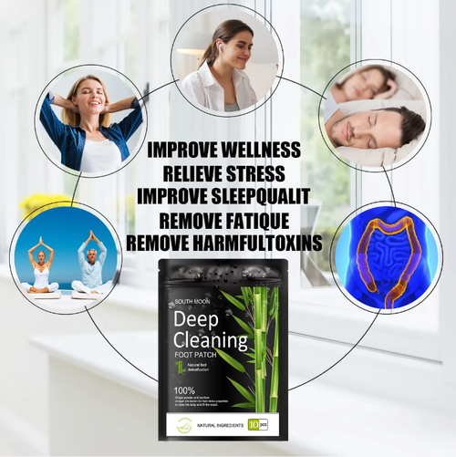 Almofada para os pés com revestimento de extrato de bambu natural.  Aplique-o na sola dos pés antes de dormir para ajudar a eliminar a umidade e as toxinas, melhorar o sono e aliviar a fadiga.  Encomende hoje e você receberá 50 peças.  Dê ao seu corpo um SPA desintoxicante e acorde sentindo-se revigorado e com energia.