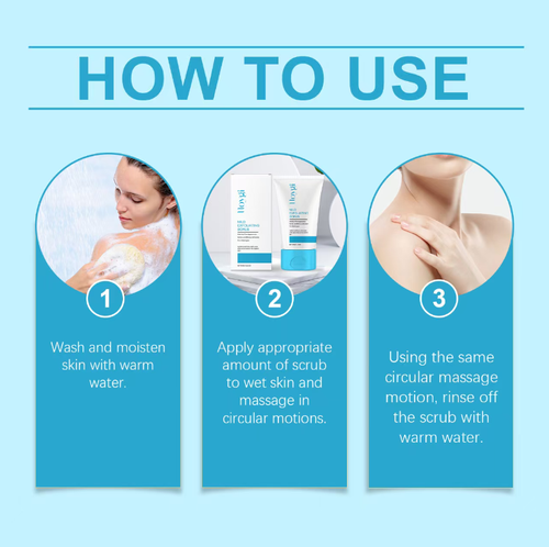 Esfoliante Anti-Envelhecimento: Partículas macias e finas removem suavemente as células velhas e mortas da pele.  É suave para a pele e adequada tanto para o rosto quanto para o corpo.   Ele ajuda a esfoliar, reduzir rugas e firmar a pele.  Depois de lavar o rosto, a pele fica mais clara e firme, permitindo que a essência seja melhor absorvida.  Até pele áspera nas articulações pode ser amolecida.  Hoje comprei 3 frascos e vai manter minha pele lisa por meio ano.