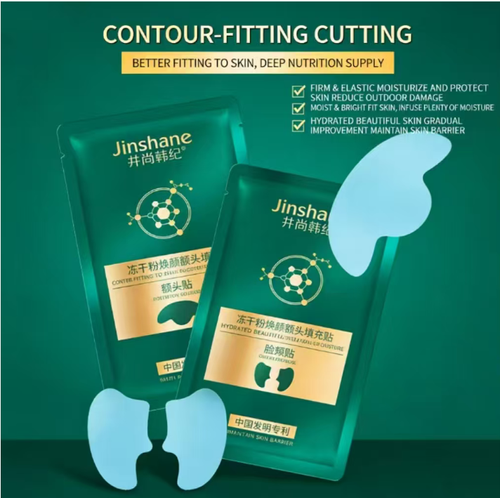 Conjunto anti-rugas liofilizado de colágeno para bochechas e testas.  Cada conjunto contém 4 pares de tapas nas bochechas + 4 pares de tapas na testa + 1 frasco de essência.   Após uma ativação de 35% da essência vegetal, ela penetra profundamente na camada da pele, suavizando instantaneamente e proporcionando hidratação permanente às bochechas e testa.  Faça o pedido hoje e enviaremos 2 conjuntos.  Faça um SPA de contorno em casa e consiga facilmente um rosto jovem.