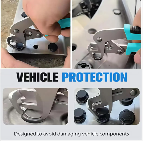 Essa grampa automotiva eficiente é especialmente projetada para manutenção de carros.  A alça ergonômica é confortável e antiderrapante.  Feito de aço inoxidável de alta qualidade, é resistente, durável e resistente à corrosão.  A operação é simples, protegendo os componentes contra danos e melhorando a eficiência da manutenção.  Vários conjuntos estão disponíveis para seleção para atender a diversas necessidades, tornando-o um assistente confiável para a manutenção do carro.