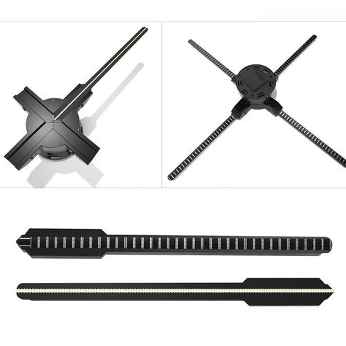 Ventilador holográfico 3D comercial altamente compatível: Controlado por APP, áudio Bluetooth, sincronização de cluster, armazenamento local 16G, suporta ligar desligado por tempo, ajuste de ângulo, compatibilidade de conteúdo multiformato, suporte a atualização OTA, criptografia secundária, recurso de inicialização rápida.  É um dispositivo inovador para exibir anúncios imersivos e dinâmicos em vitrines, shoppings, salões de exposição, atrações turísticas, etc.