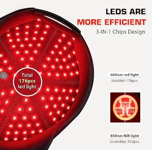 Tecnologia avançada emite luz vermelha pelo couro cabeludo, ativando com precisão os folículos capilares dormentes e revertendo a atrofia dos folículos capilares.  proporcionando benefícios duplos.  Com 5 modos diferentes, ele pode se adaptar a várias necessidades do couro cabeludo.  Em apenas 20 minutos por dia, você pode facilmente deixar crescer cabelos grossos e carnudos e se despedir da preocupação com a linha do cabelo!  Rápido, faça seu pedido agora!