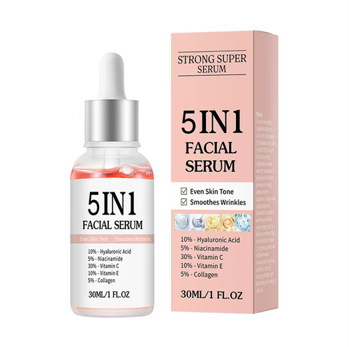Order today and get 5 bottles of the 5-in-1 anti-aging essence! It has moisturizing, brightening and firming effects. The egg white texture quickly penetrates without being sticky. It can remove yellowish discoloration and fine lines, and improve skin texture. It is suitable for both dry and oily skin. Use one tube in the morning and one in the evening, and 5 bottles are enough for two months. This simplifies your skincare routine and keeps you young!