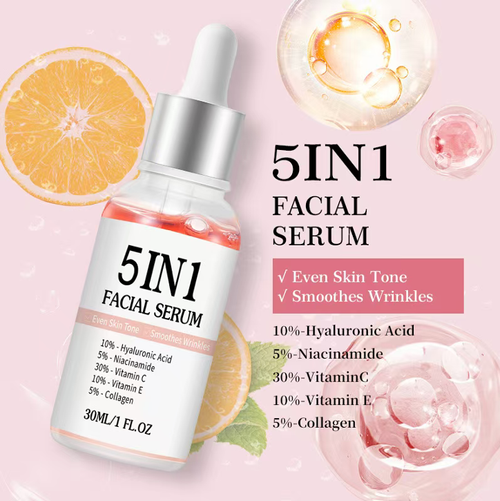 Order today and get 5 bottles of the 5-in-1 anti-aging essence! It has moisturizing, brightening and firming effects. The egg white texture quickly penetrates without being sticky. It can remove yellowish discoloration and fine lines, and improve skin texture. It is suitable for both dry and oily skin. Use one tube in the morning and one in the evening, and 5 bottles are enough for two months. This simplifies your skincare routine and keeps you young!