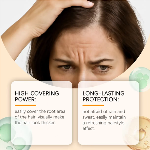 Hoje, você pode comprar 2 frascos de corretivo Magic Hair!O tipo cremoso preenche com precisão as frestas do cabelo,com uma textura hidratante que não deixa o cabelo com um fio excessivamente branco.Dura 7 dias e é à prova d'água e à prova de suor,então não vai sair durante o trajeto ou treino.  Também é feito com ingredientes de origem vegetal que protegem o couro cabeludo.  Leva apenas 1 minuto para criar volume natural do cabelo, e isso dobra o efeito para um visual ainda mais impressionante!