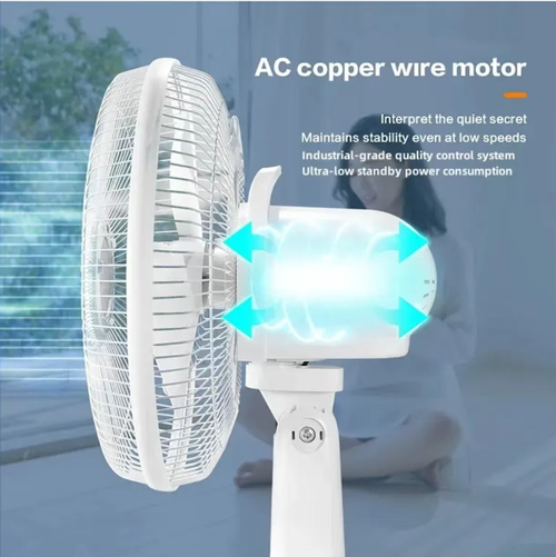 Multi-functional solar floor fan: Dual power supply + Long battery life. Even in power outages, it can continue to provide coolness for camping. The pure copper motor is quiet, energy-efficient and durable. It comes with 24 three-level dimmable LED night lights and can be controlled remotely, making it more convenient to operate. It is suitable for living rooms, bedrooms, outdoor areas, etc. It combines cooling and lighting functions, being both practical and thoughtful.