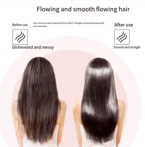 Aparador de cabelo para separar cabelo: Com um único passo, ele corta as pontas duplas, deixando o cabelo liso e sem puxar.  É adequado para cabelos cacheados, lisos e franja.  Ele vem com íons negativos de luz azul, que neutralizam a eletricidade estática e suavizam a cutícula.  É sem fio e portátil.  Basta carregar uma vez e você pode usá-lo a qualquer hora e em qualquer lugar.  São necessários apenas três passos para conseguir um cabelo liso e radiante.